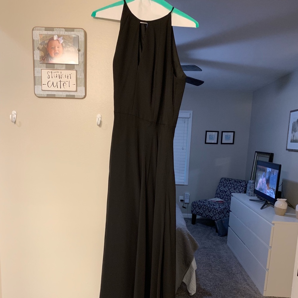 Black bridesmaid dress